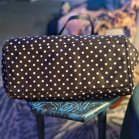 Kate Spade Black & White Polka Dotted Diaper Bag - Picture 9 of 12